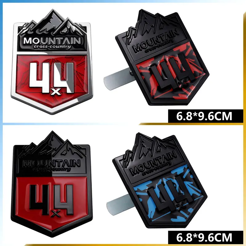 4 X4 Mountain Challenge Emblem Car Body Decoration Sticker Griglia Gadge Per Jeep Wrangler Chevrolet Suburban Toyota Fj Cruiser