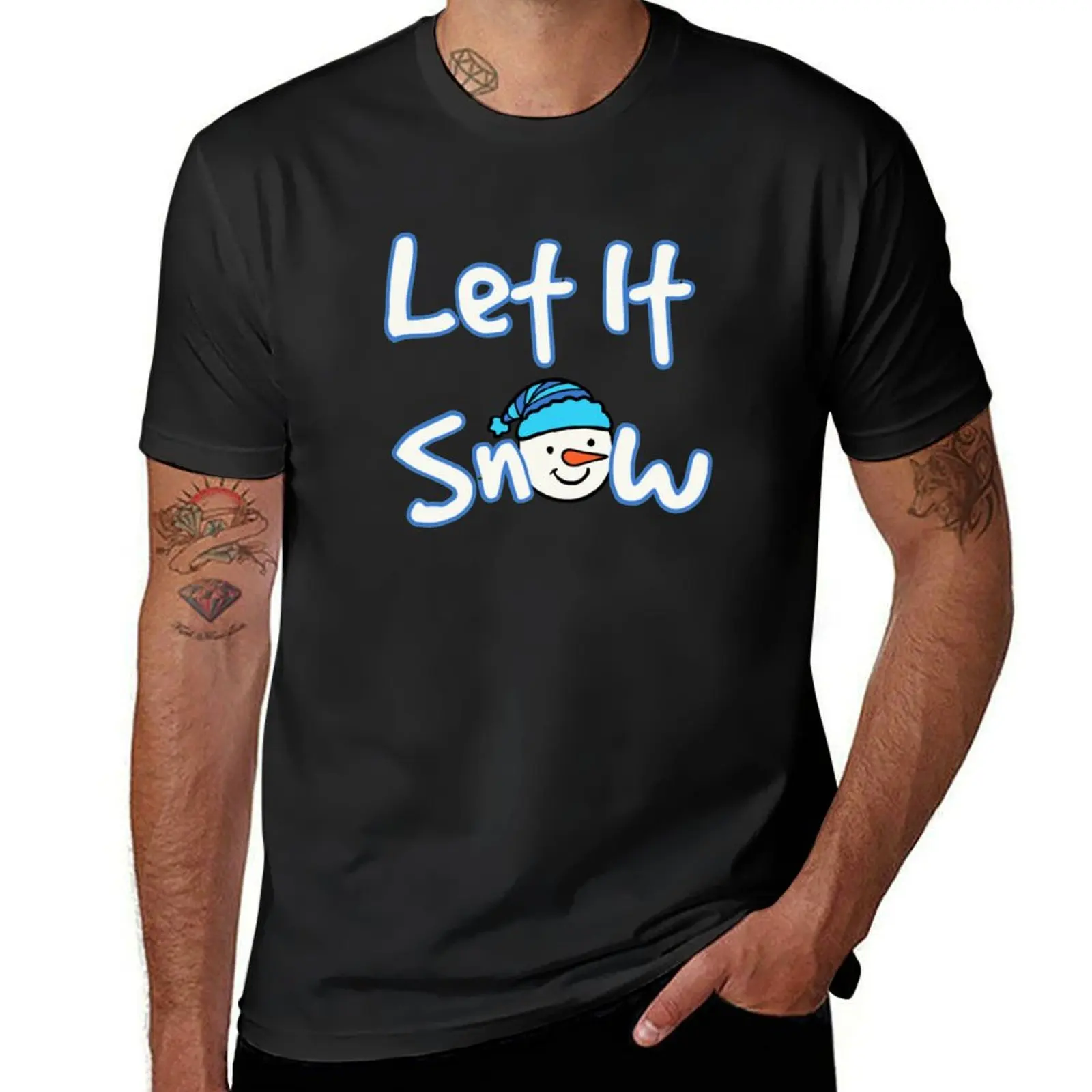 

Let It Snow T-Shirt plus sizes tops Aesthetic clothing blanks men t shirt