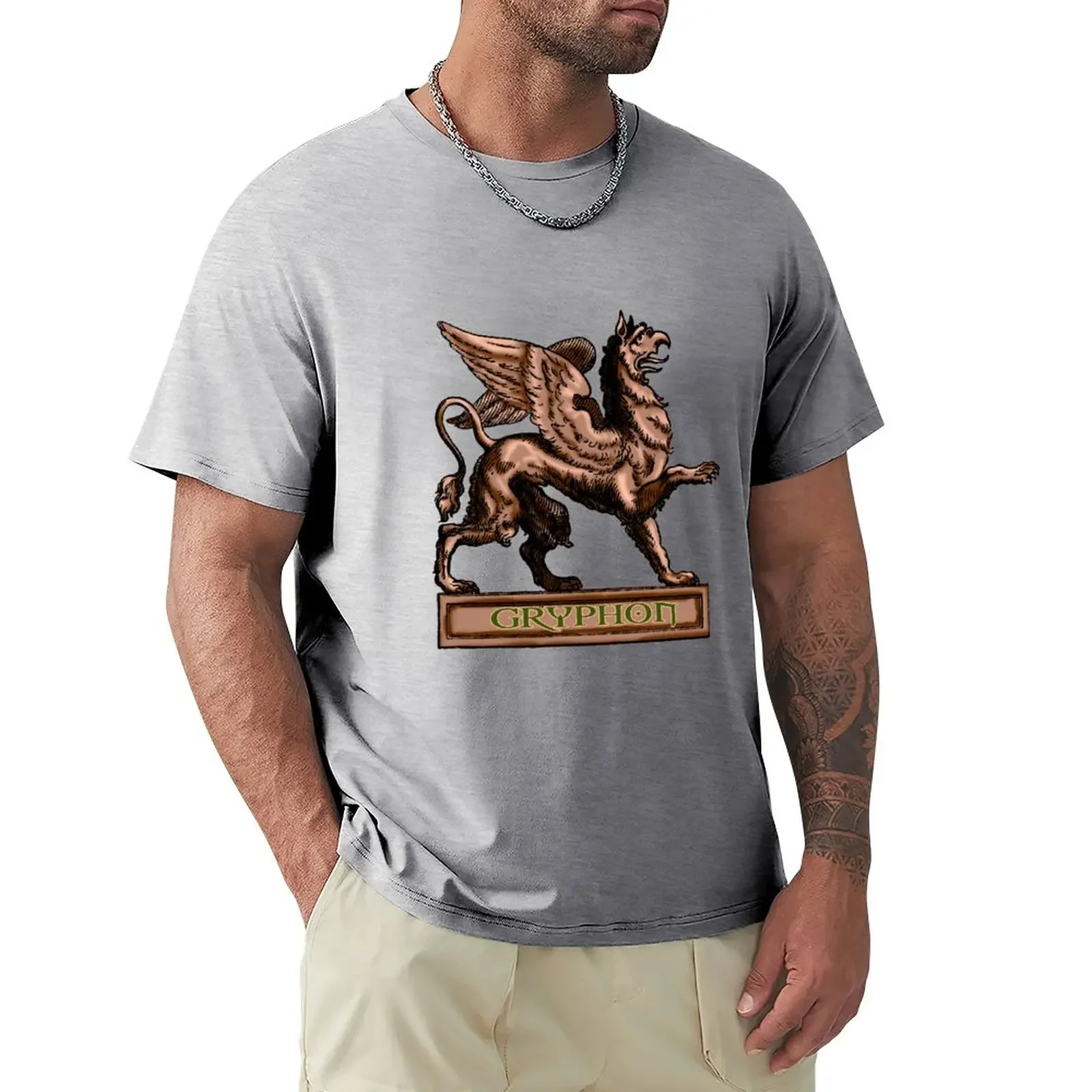 

Gryphon T-Shirt kawaii clothes heavyweights summer top t shirts for men graphic