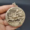 Vintage Miao Silver Carp Lotus Hollow Chain Jewelry 5
