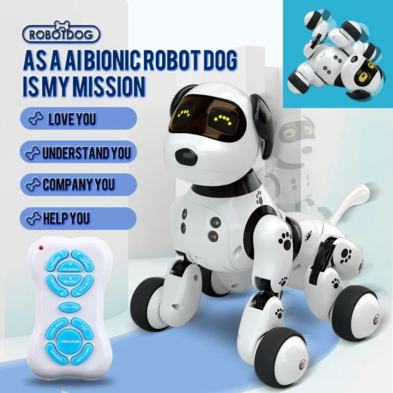 Divertente Canto Elettrico Per Bambini Giocattoli Telecomandati Per Ragazzi Ragazza Robot Cane Macchina Di Rilevamento Intelligente Animali Rc Bambini