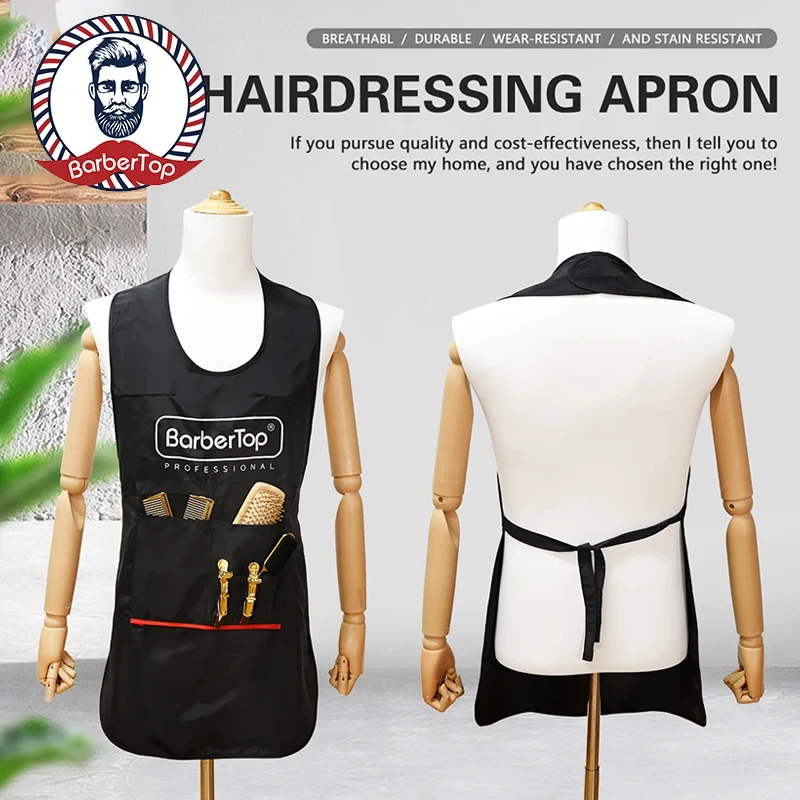 Barber Stylist Apron Waterproof Adjustable Haircut Hairdressing Gown Hair Barbershop Cape Accessories