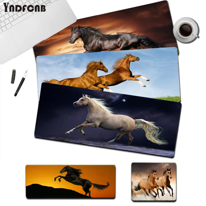 

Horse Hot Mouse Pad Super Creative INS Tide Large Game Size For Large Edge Locking Game Keyboard Pad