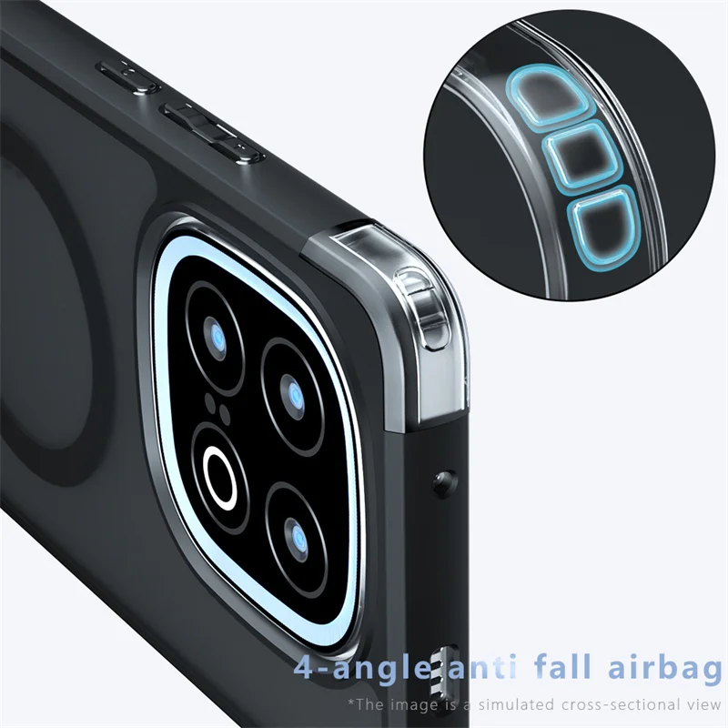 Enhanced Shockproof Matte Rugged Cover - Hybrid Soft TPU+PC, Anti-Fingerprint
