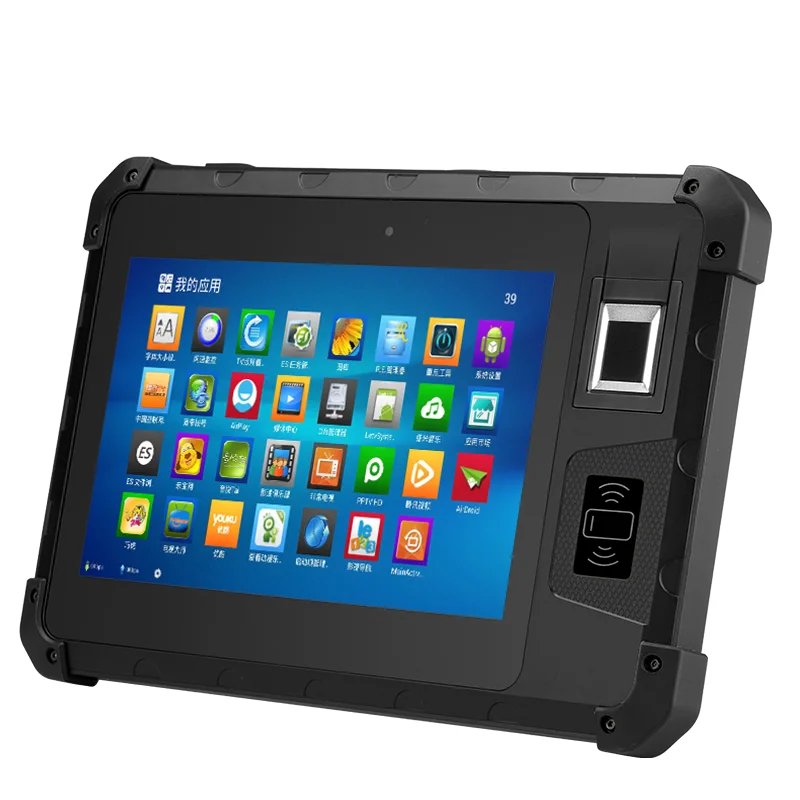 Rugged Tablet Industrial Android Rugged 8 Inch Size UHF Fingerprint 2D Barcode Scanner IP65 Level Shockproof Tablet