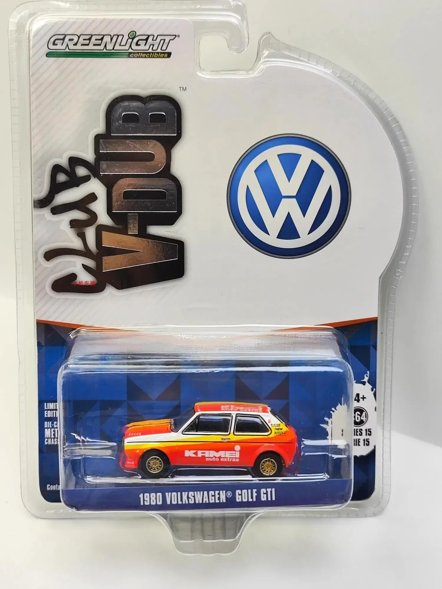 1:64 1980 Volkswagen Golf GTI -Kamei Auto Extras Diecast Metal Alloy Model Car Toys For Gift Collection