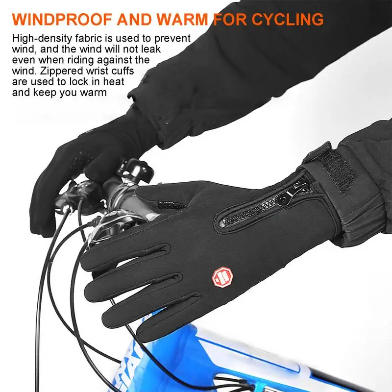USB Heated Gloves Hand Warmer Rechargeable Heated Mittens Gloves Windproof Portable Heated Gloves Heating Gloves for Indoor 2