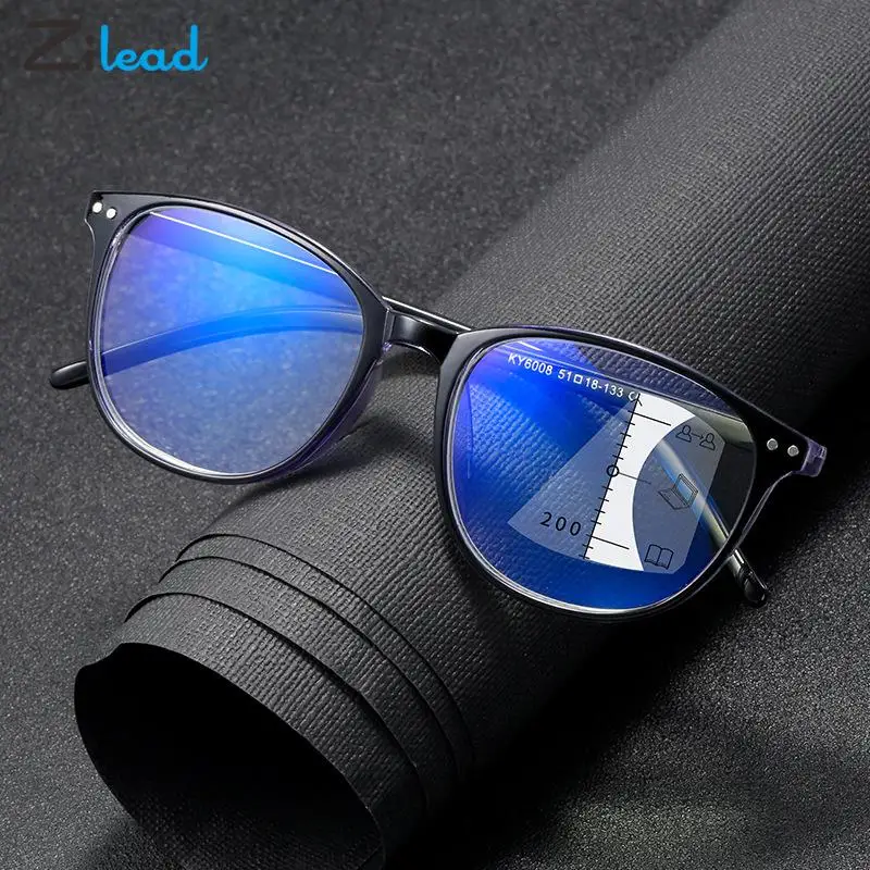 

Zilead Smart Zoom Anti-blue Light Reading Glasses Women Men Progressive Multifocus Near And Far Dual-use Presbyopic Eyeglasses