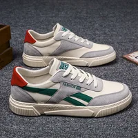 Spring New Men's Casual Shoes Outdoor Walking Men Canvas Shoes  Designer Fashion Flat Sneakers Breathable Lace Up Men Tenis Shoe 1