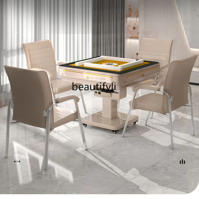 

Большая машина для Маджонга, автоматическая Sichuan, складная домашняя настольная машина для Маджонга с пеньковым нагревом