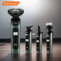 4 In 1 Rechargeable Smart Razor Waterproof Shaver Type-C charge Electric Shaver LCD Digital Display Three-head Floating Razor 1