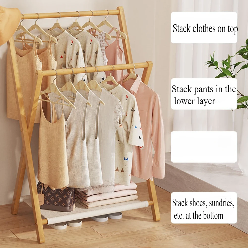 Clothes Rack Small Clothes Rack Bathroom Clothes Hanger Towel Rack Suitable for Vertical Clothing Racks in Bedrooms and Living Rooms