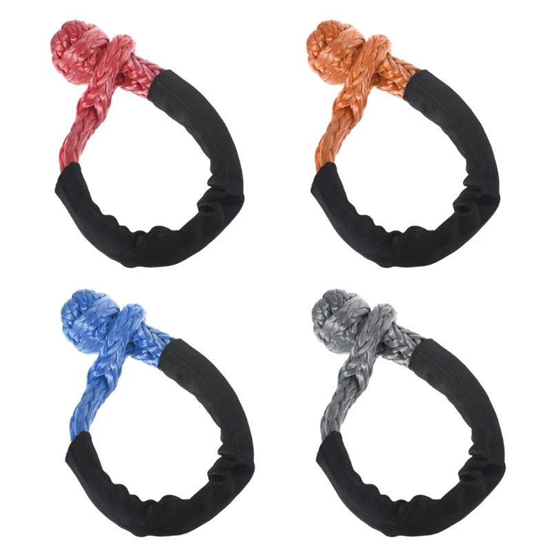 

" X 22 Inch Vehicle Recovery Rugged Shackles with 45000lbs Break Strength Universal Soft Shackle Tools Drop Shipping