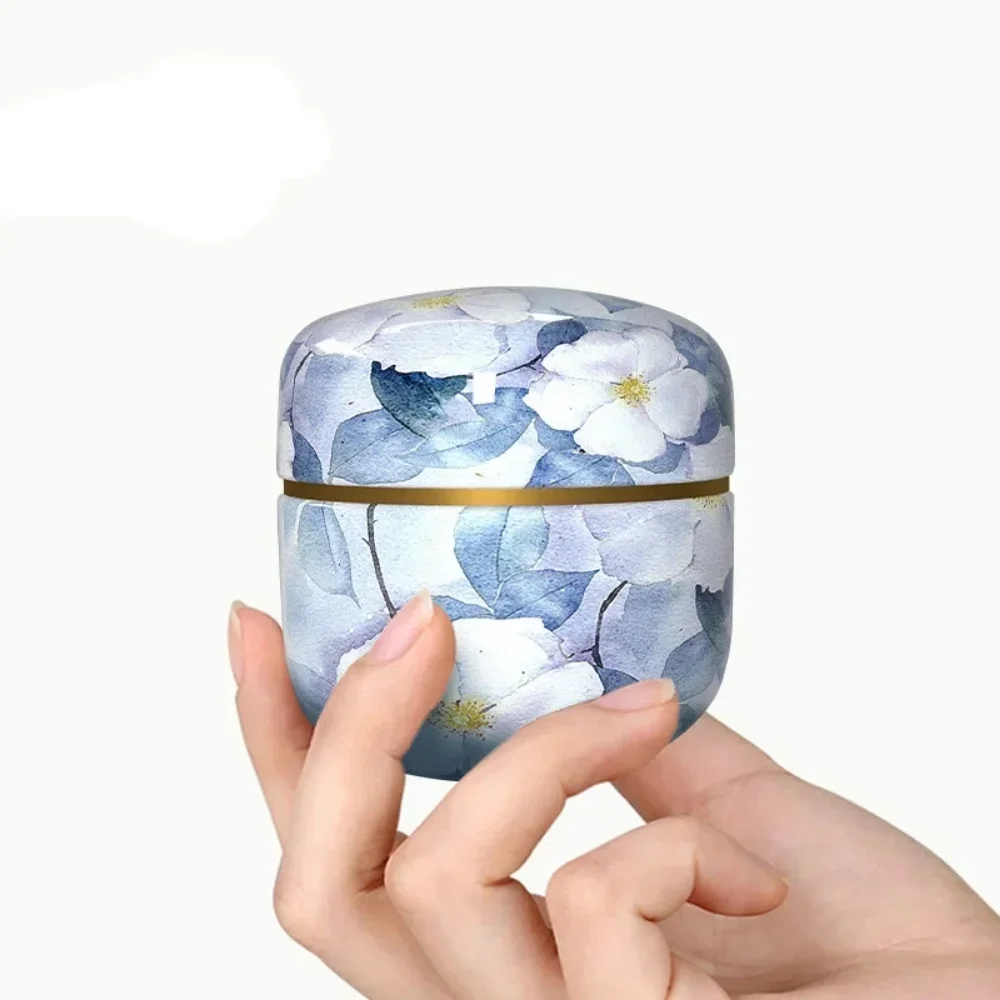 Storage box Candle Cans Tea Caddy Tea Box Containers Coffee Candy Snacks Small Sealed Jars Tin Mini Portable Packaging Teaware