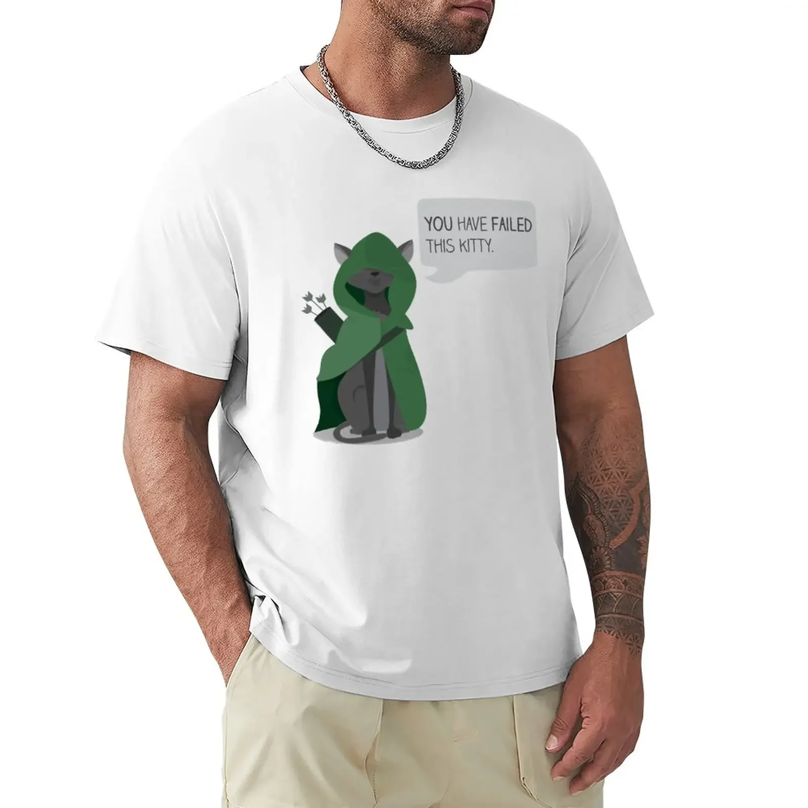 

Arrow, the vigilante cat T-Shirt boys animal print animal prinfor boys Men's t-shirt