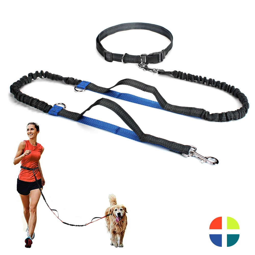 Dog Running Leashes Hands Freely Jogging Pull Lead Dog Accessories