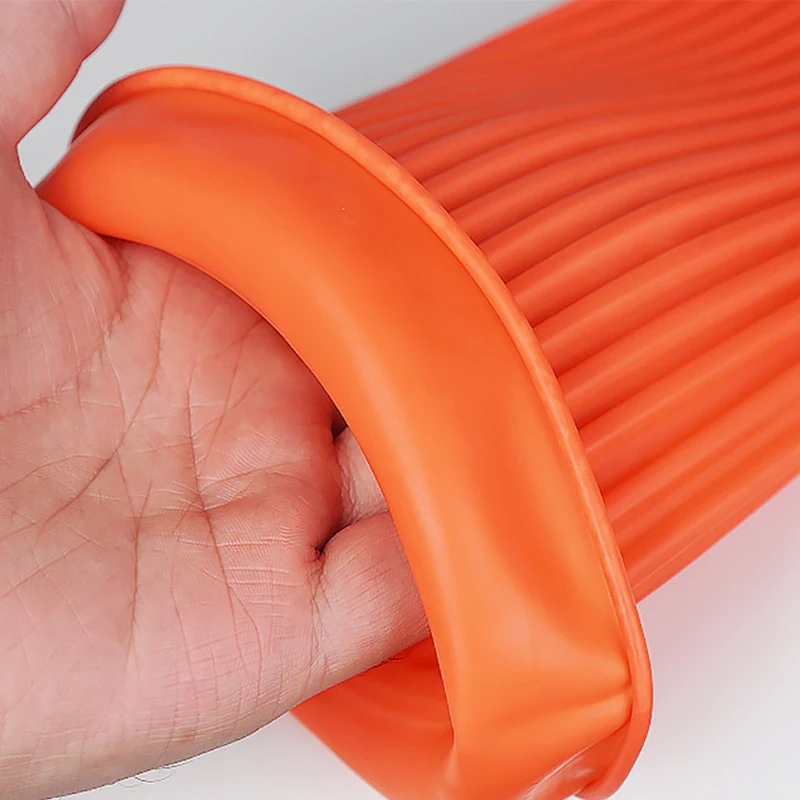 M 55cm Household Long Rubber Gloves Waterproof Cleaning Gardening Non-slip Reusable Washable Industrial Glove Hands Protection