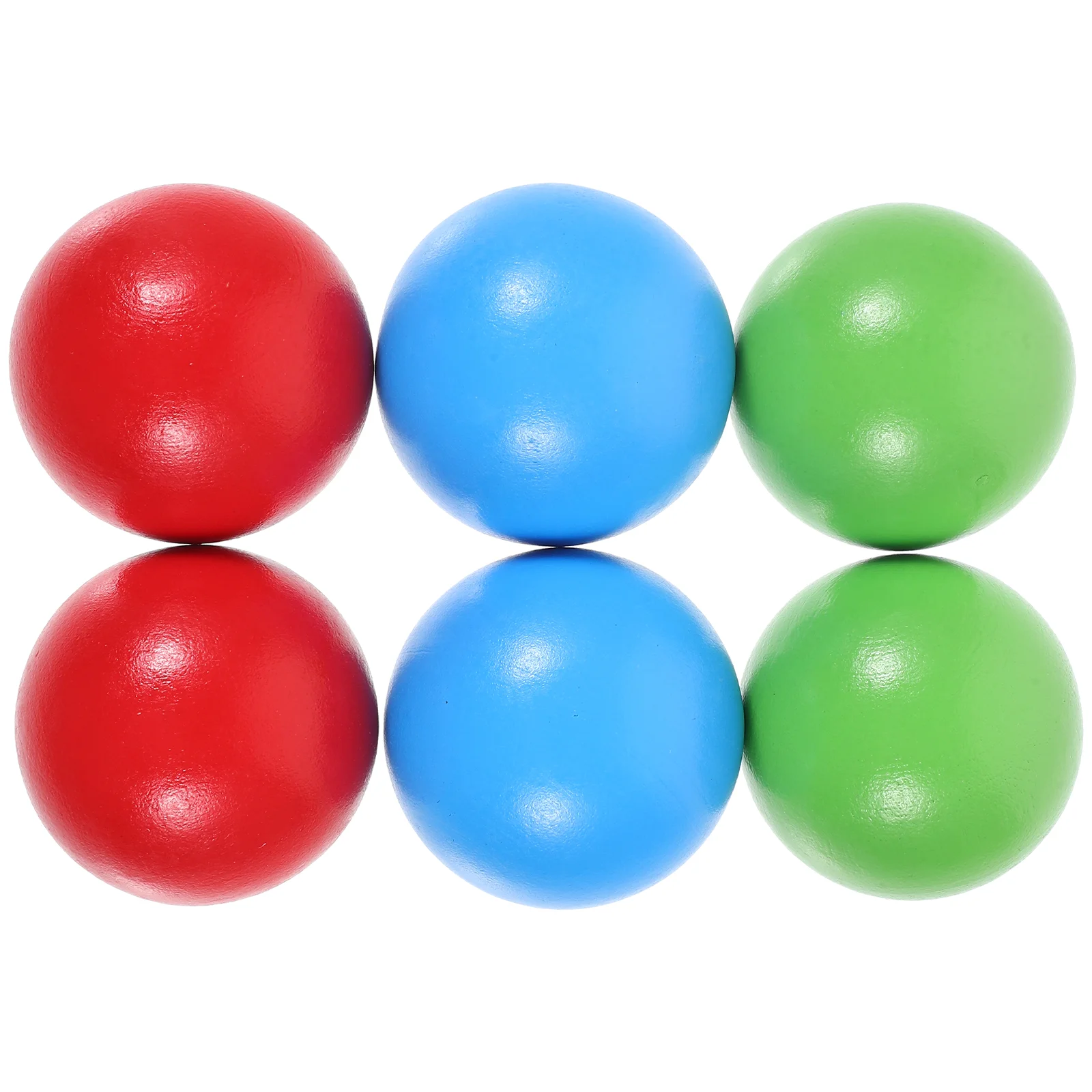 

6 Pcs Croquet Toy Portable Wood Bocce Wooden Roll The Outdoor Rolling Lotus Tree