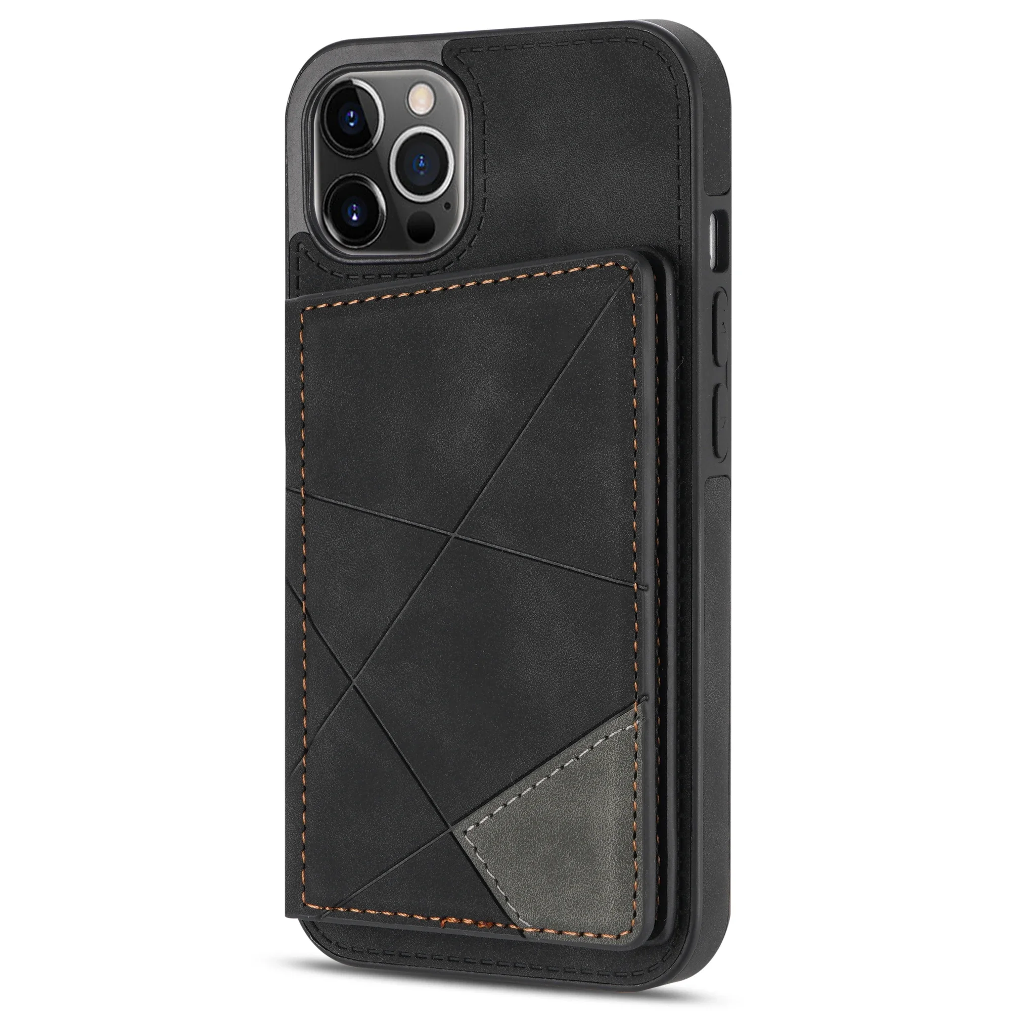 Luxury Leather Wallet Phone Case with Credit Card Holder & Stand Feature