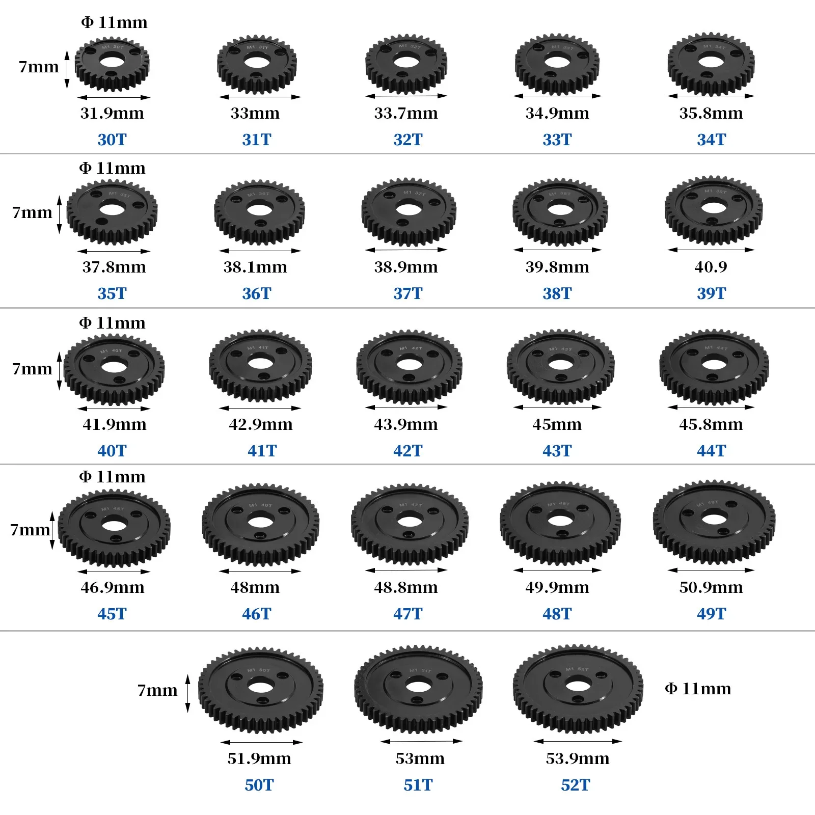 Ingranaggio A Pignone, 38T Mod1 Safe-D5, ARA311133, Medium - Foto 4