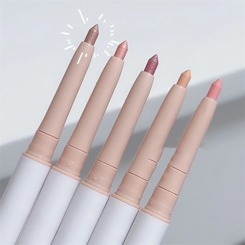 Double Head Aegyosal Pencil Highlighter Arrow Waterproof Eyeliner Under Eye Liner Pen Matte Glitter Eye Makeup Korean Cosmetics liquid eyeliner eyeliner pencil