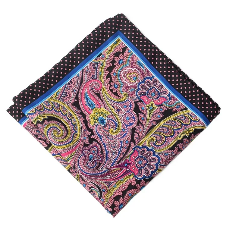 32cm Pocket Square Rayon Silk Print Mens Hanky Polka Dot Floral Paisley Handkerchief Fashion Classic Wedding Party Pocket Square pocket square mini handkerchief