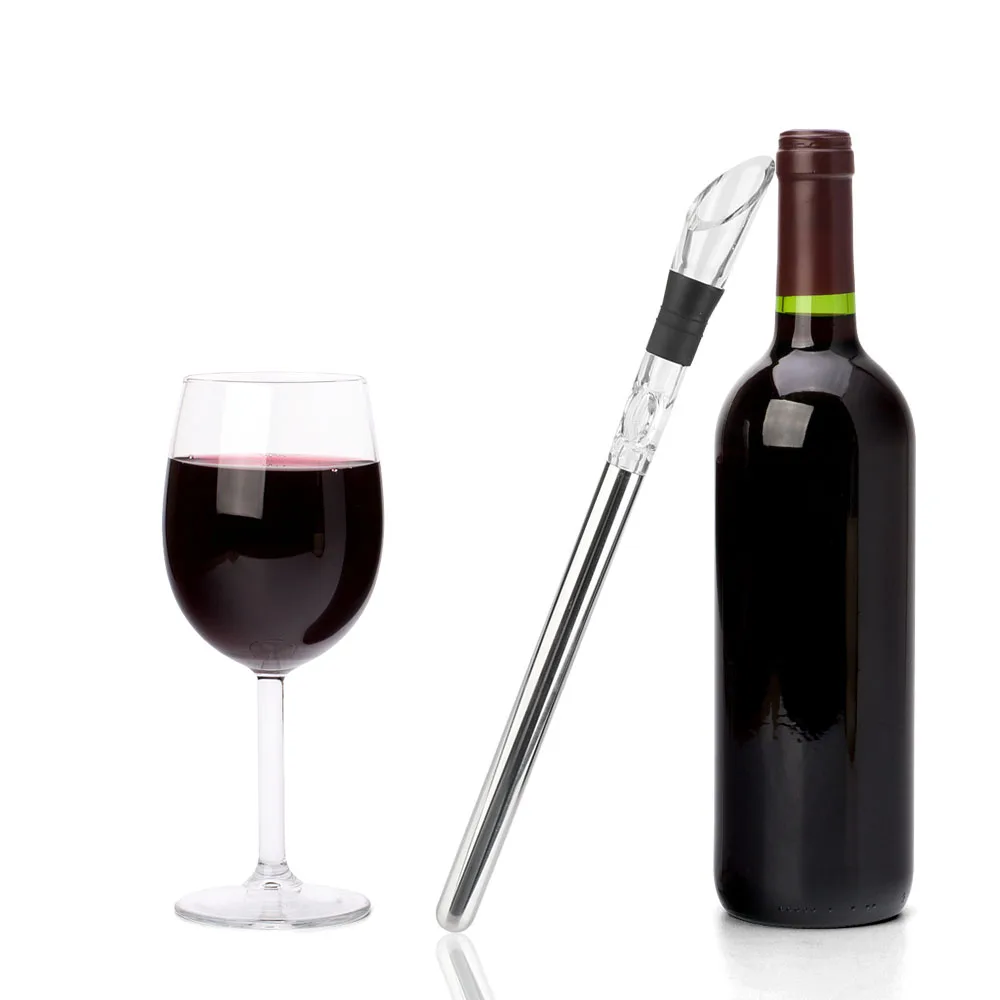 Stainless Steel Multifunctional Beer and Wine Chiller with Pourer, Stopper, and Cutter