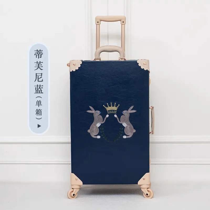 Hot!New Vintage Rolling Luggage Spinner Brand PU Leather Trolley Suitcases Women Trolley Travel Bag Men Carry Ons Luggage box