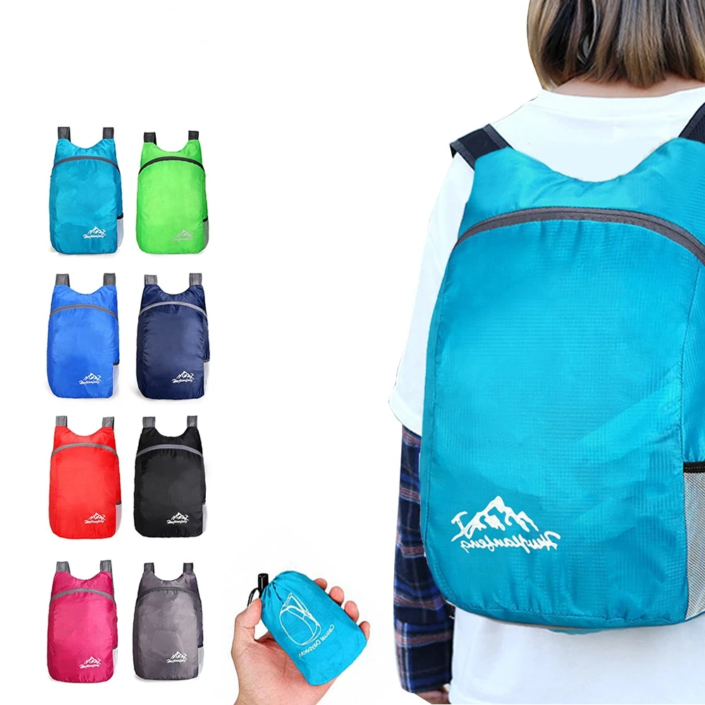 Mochila plegable de cuerda impermeable para gimnasio, bolsa de compras ecológica con cremallera para correr al aire libre, viaje, Escuela de dibujos animados