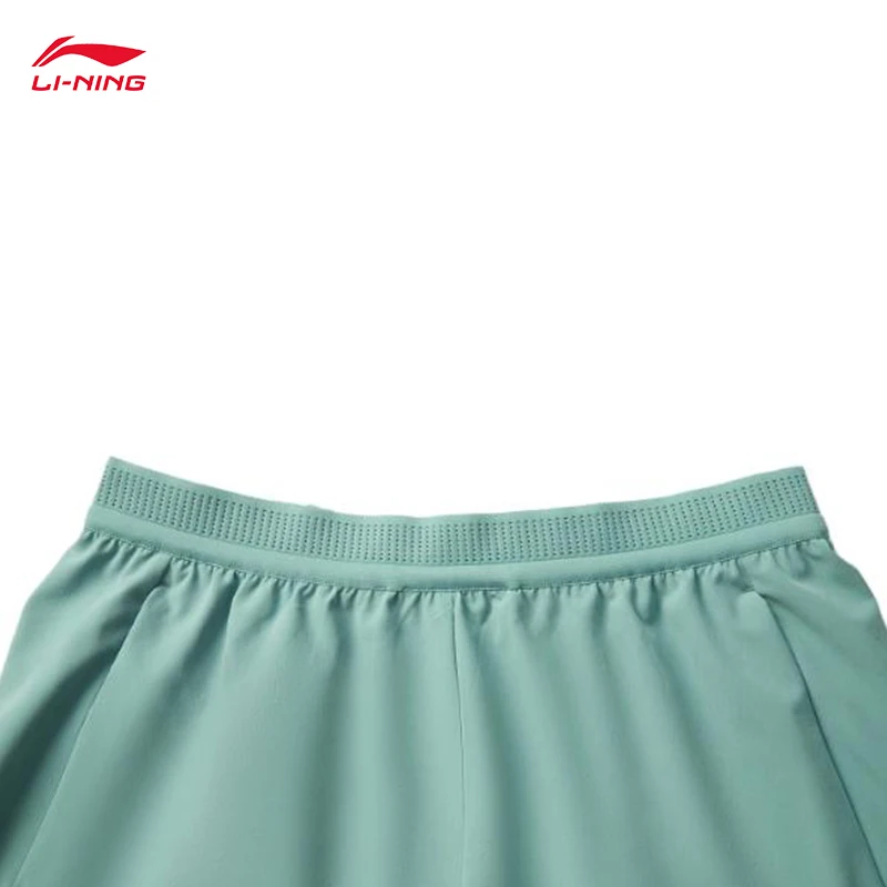 LI-NING Professional Running Series Men's Reflective Breathable Quick drying Cool Sports Shorts AKSV097