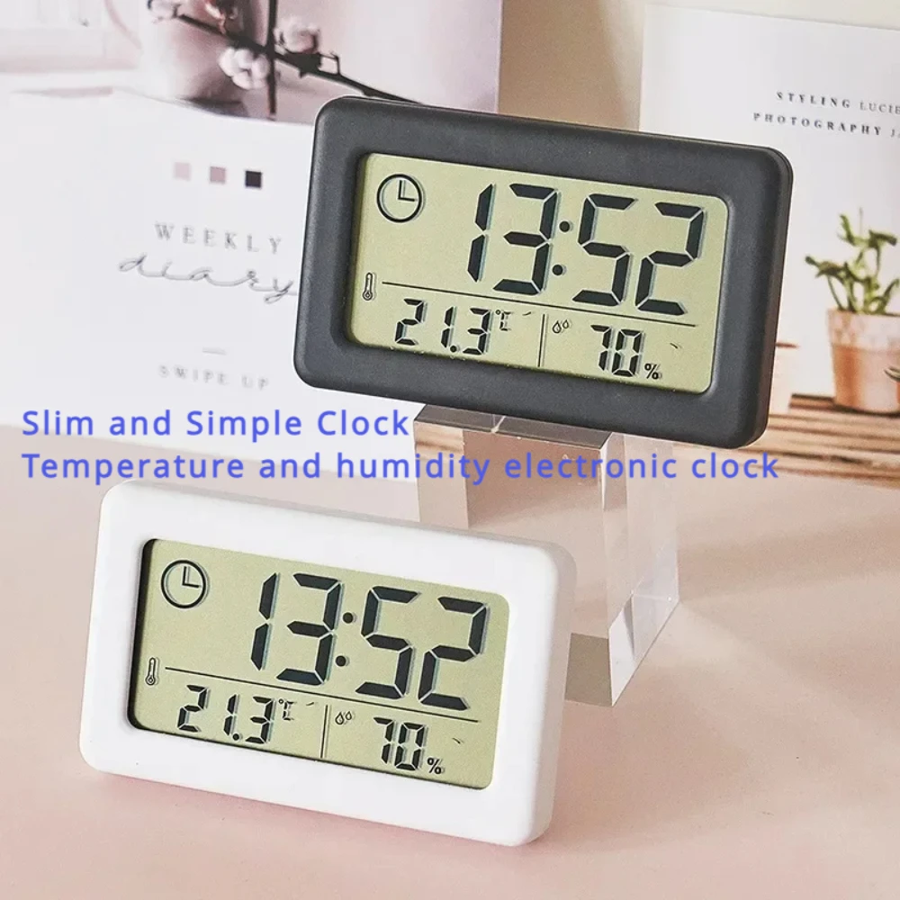 MiniDigitalClockTemperatureHumidityPortableWatchClock