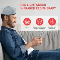 Red light therapy helmet for hair growth and scalp relief