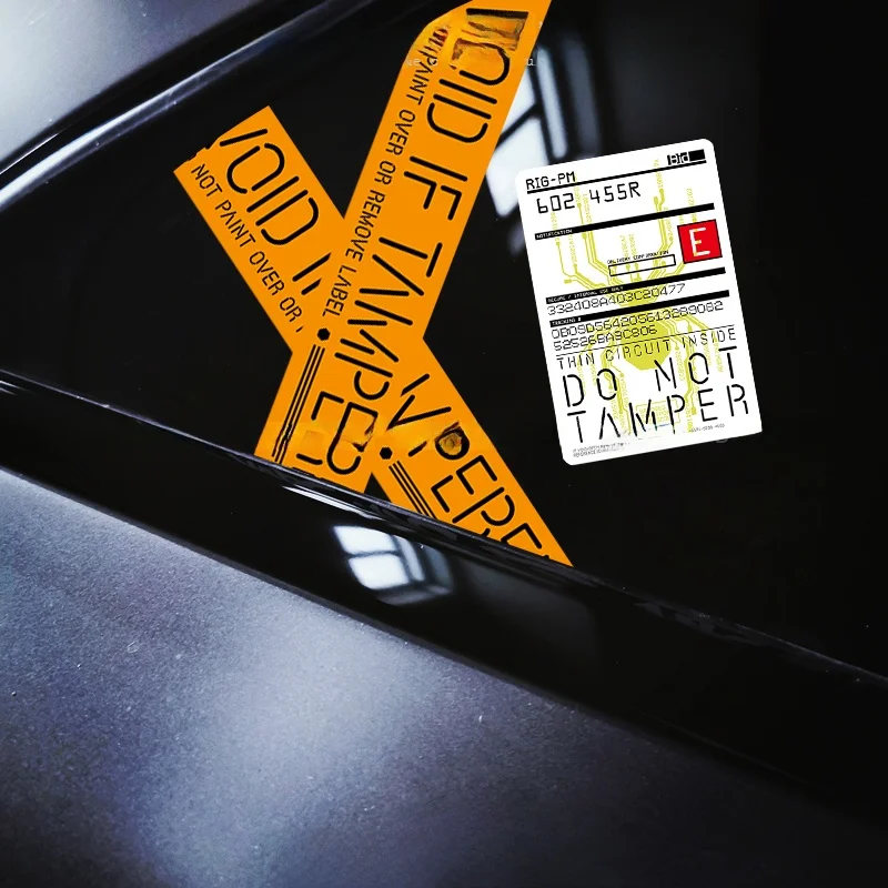 Creative Game Decorative Stiers Warning Injury Sensing Belt Pedal Car Decal Personalized Decoration Stier for Vehicles