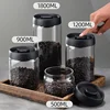 Vacuum Sealed Tank Coffee Bean Glass Sealed Jar Household Moisture-proof Air Extraction Airtight Container Coffee Set 1