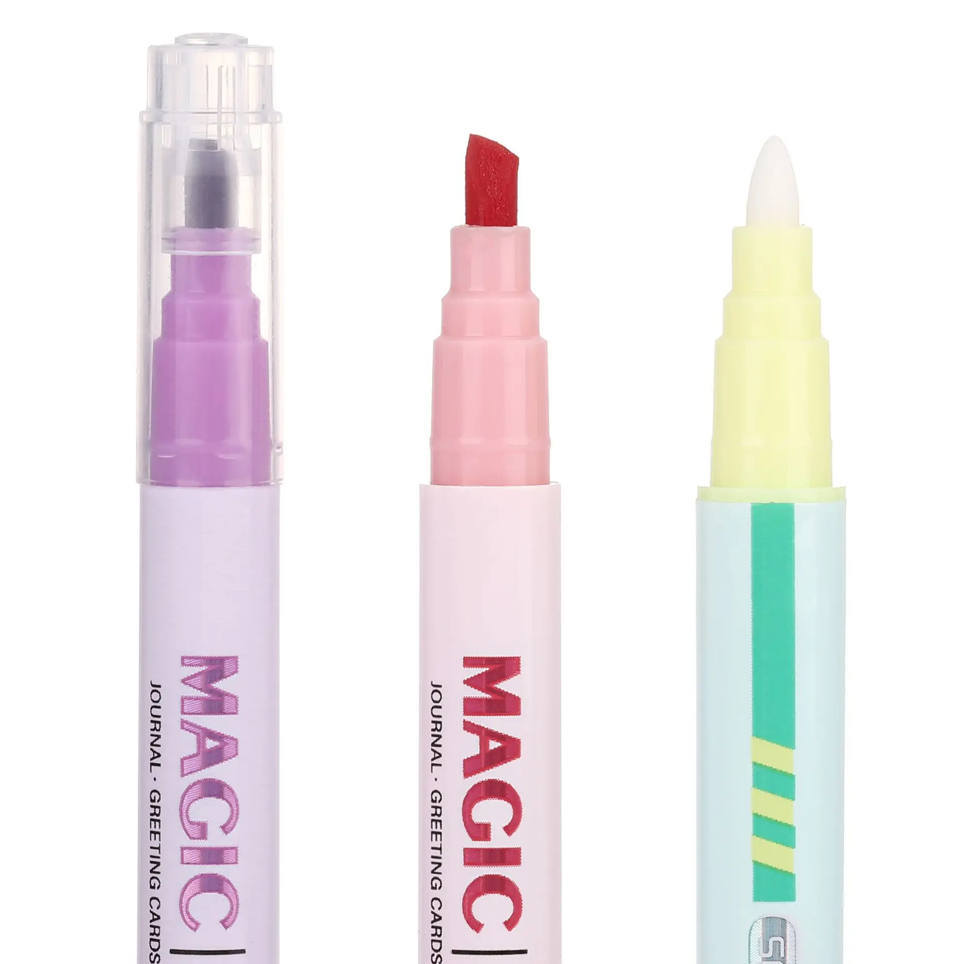 12pcs Double-ended Magic Color Marker Pen Changing Highlighter Pen Set Student Diary Scrapbook Painting DIY Office Supplies highlighter pen