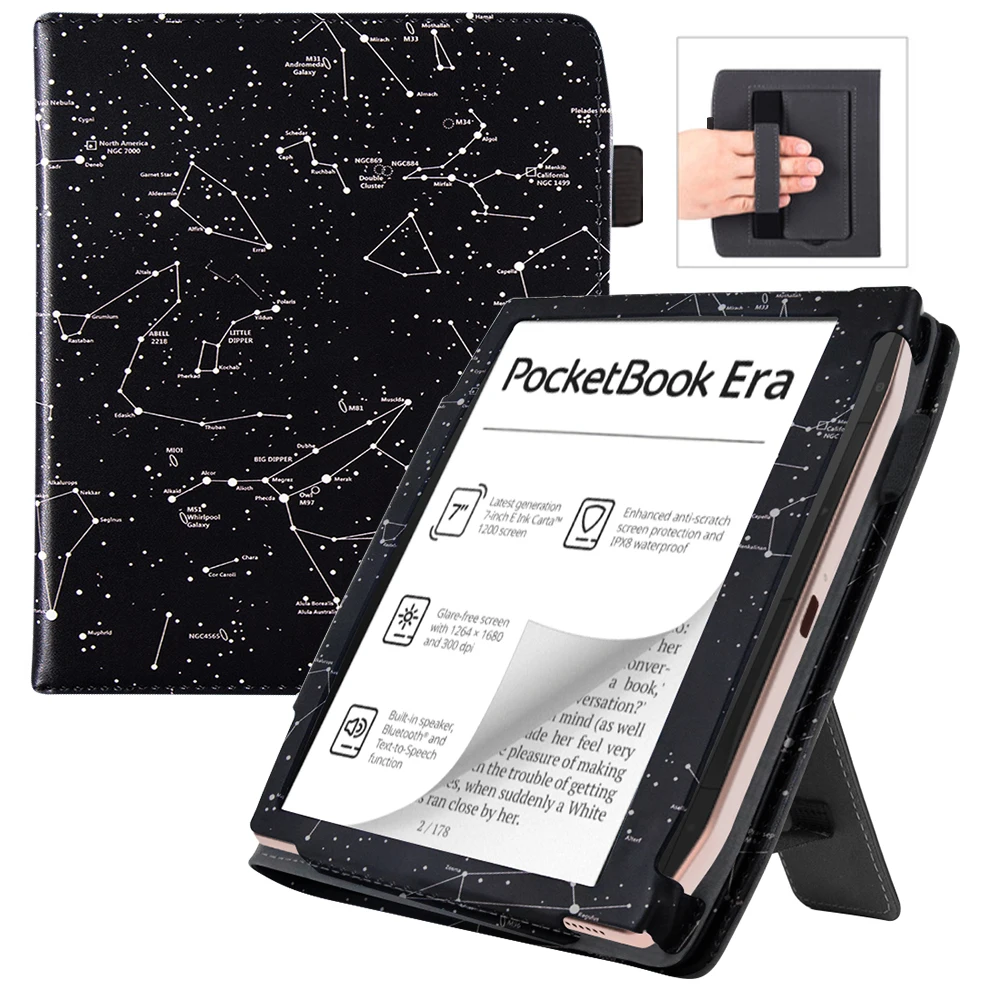 2022 e-readr mão titular capa para pocketbook era 700 sono automático funda