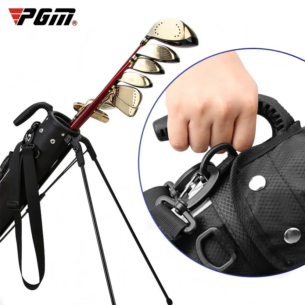 PGM Lightweight Waterproof Golf Bag Portable Golf Stand Carry Bag Golf Clubs Bag With Bracket Gun Rack Bags QIAB015