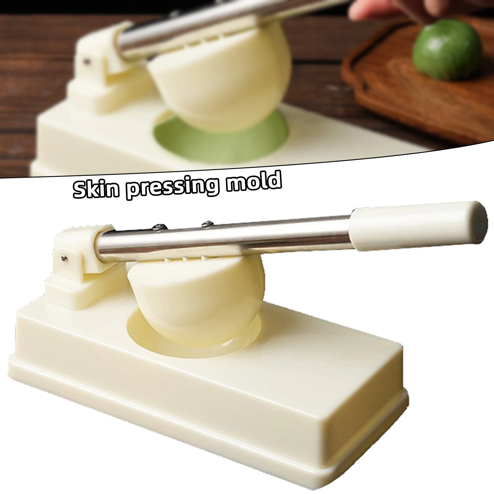S469f6d5133d2427b8cc8c5dbd50b6cafP Dumpling Skin Mould DIY Quick Dumpling Pressing Tool Manual Non Stick Plastic Dumpling Skin Press Mold For Pierogi Maker