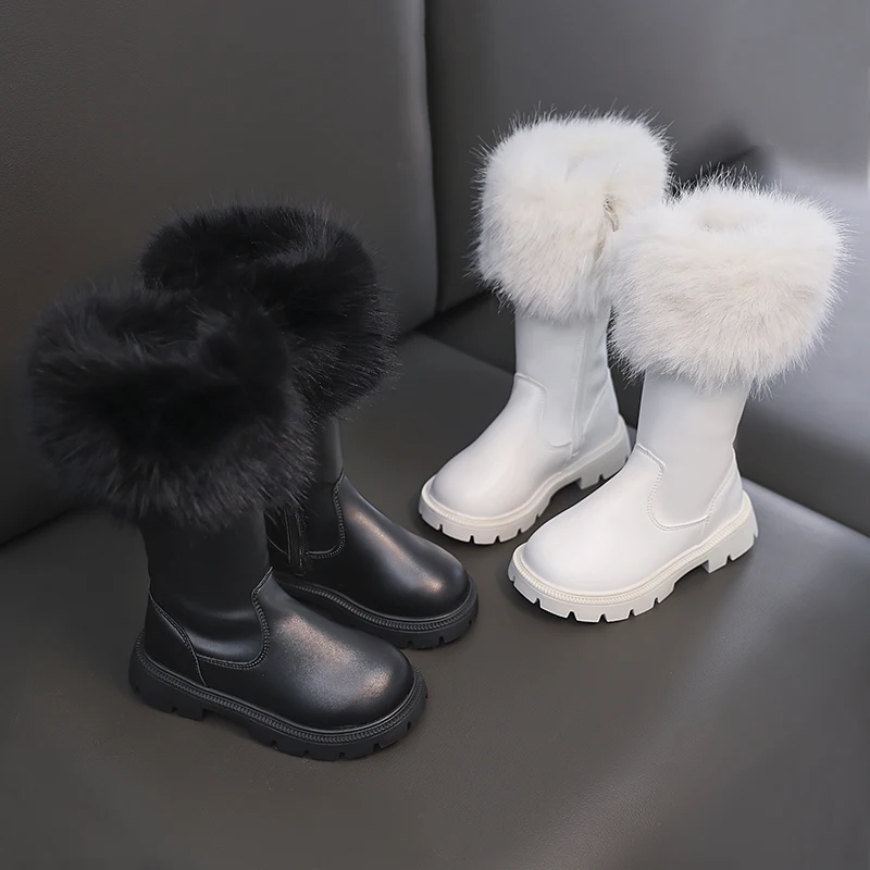 Faux Fur Boots Girls Winter Kids Boots