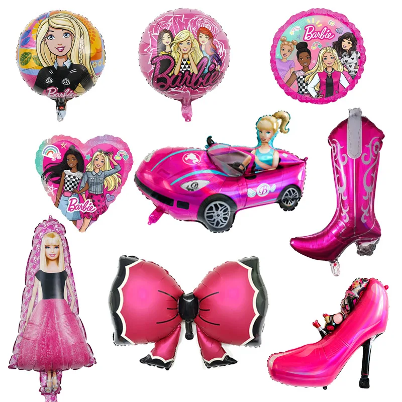 Decoraciones de fiesta de Barbie, adornos de pastel de niña con purpurina  rosa, adorno de CupCake de princesa para boda, cumpleaños, decoración de  Baby Shower, nuevo - AliExpress