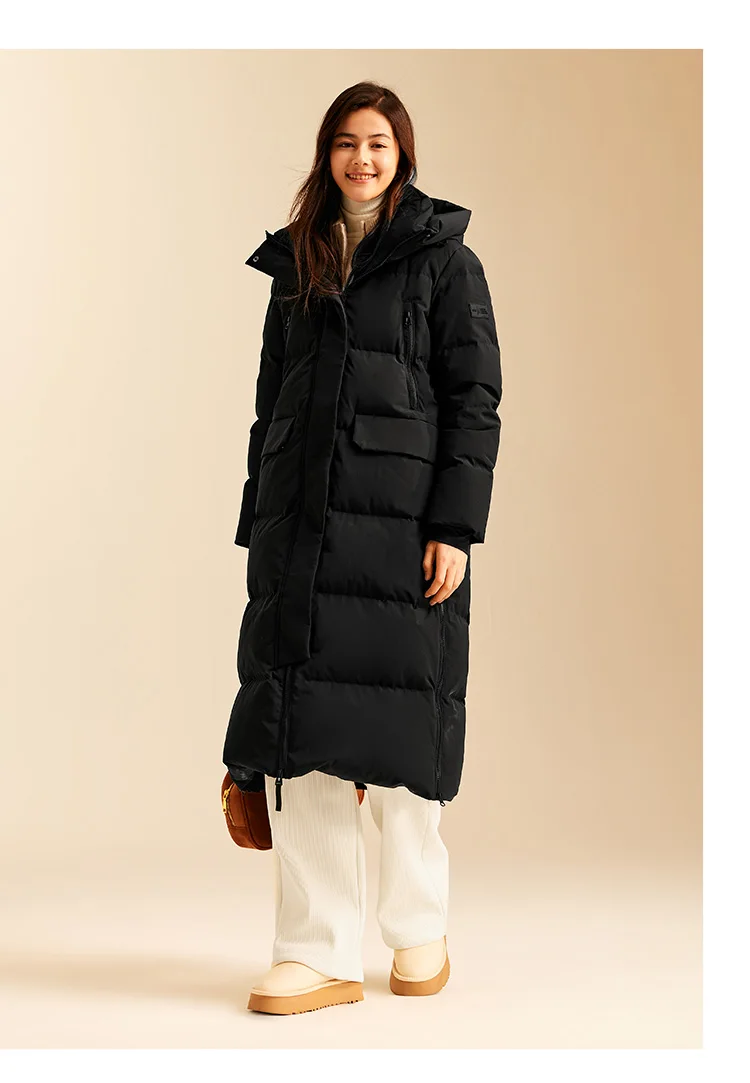 Down Jacket Women Long Length New Winter Goose Down Women's Clothing Warm Outerwear Jacket