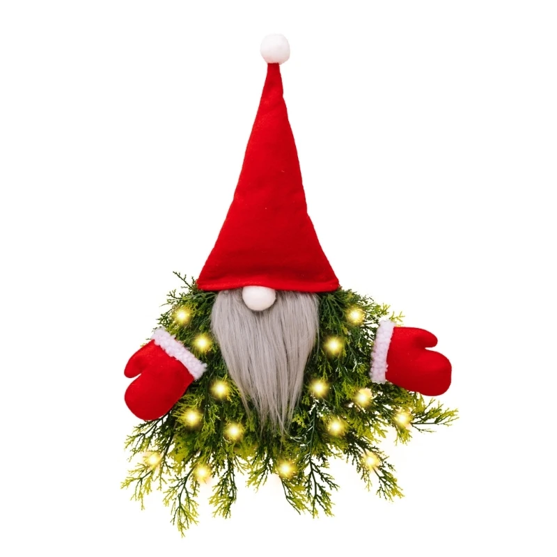 

Merry Christmas Faceless LED Luminous Gnome Lamp Plush Elf Santa Ornaments Pendant Home Christmas Decor