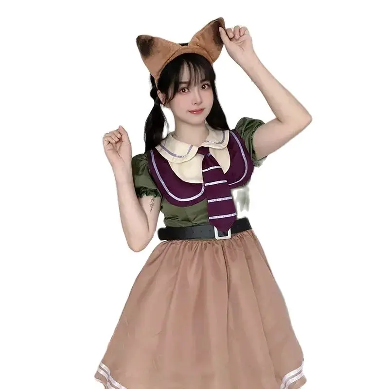 Costume Écolière Anime Kawaii avec Serre-tête Oreilles