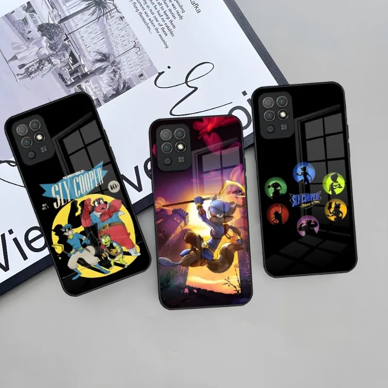 Gioco Cartoon Sly Cooper Custodia Per Telefono Per Huawei P50 P30 P40 P20 P9 Smartp Z Pro Plus 2019 2021 Vetro