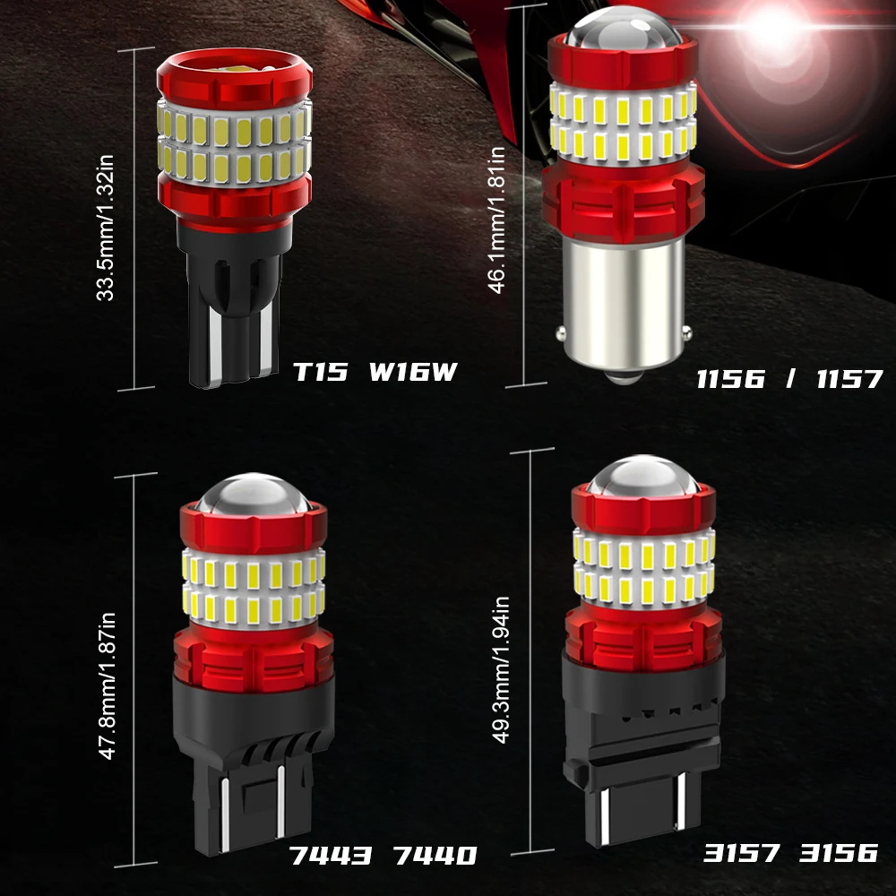 BMTxms LED ȭƮ  Ʈ  DRL ȣ  , ĵ T15, W16W, 1156, BA15S, P21W, T20, 7443, W21, 5 W, T25, 3157, P27, 5 W, 