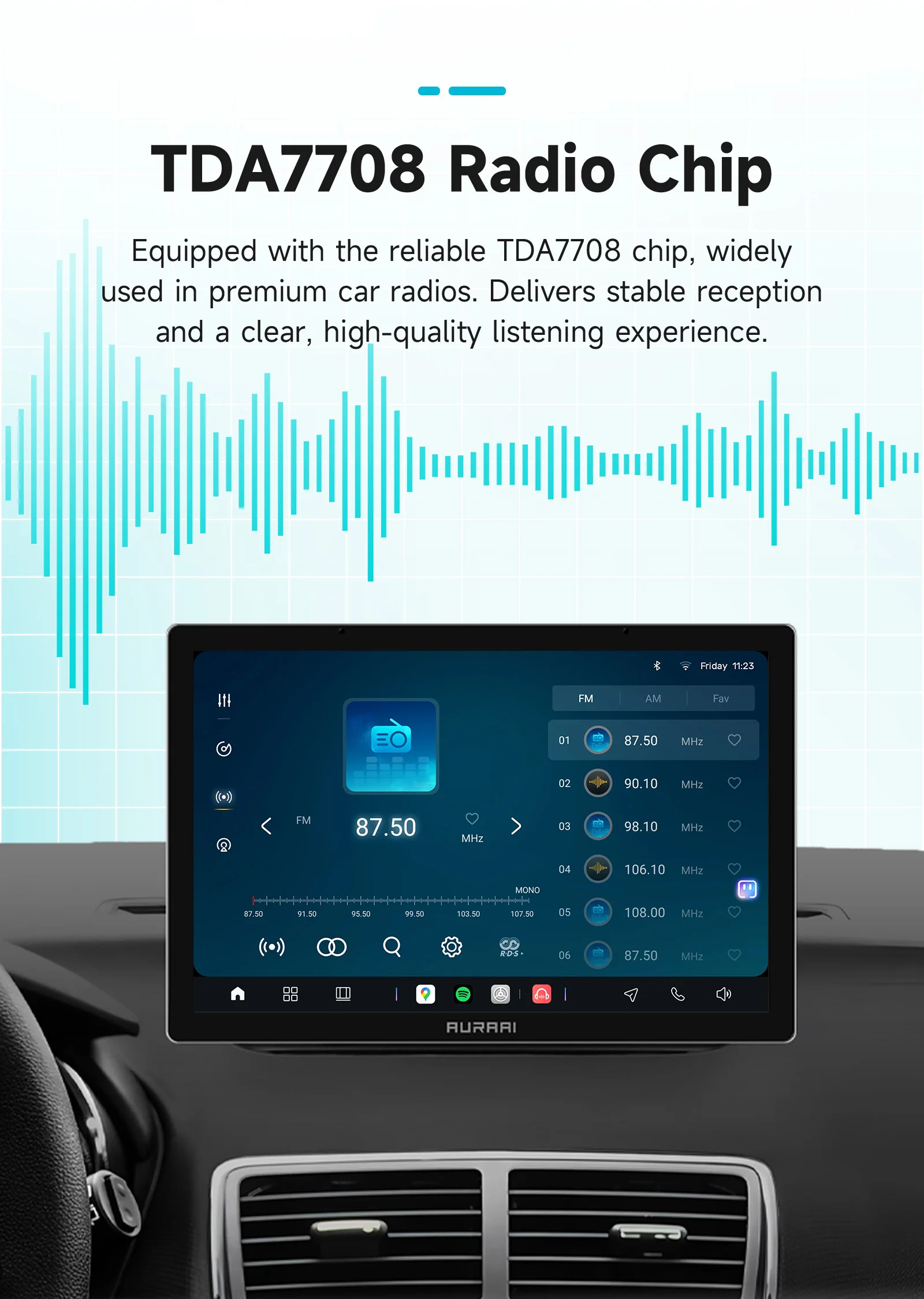 AURAAI X100 Intelligenter Auto-Radiobildschirm für Opel Meriva B 2009-2014 Kabelloses CarPlay Android Auto 8-Kern GPS Multimedia WIFI ADAS – Detail 21