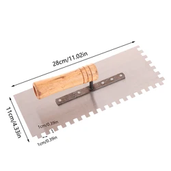 Enhanced Masonry Serrated Trowel for Tile and Plastering Work (One size)