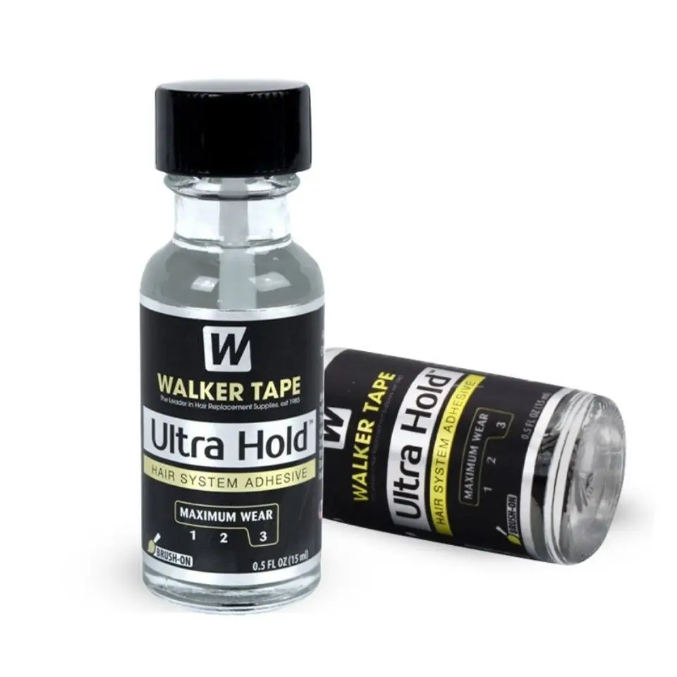 Ultra Hold Lace Wig Glue 0.5oz/15ml Front Wig Glue For Wigs Transparent Lace Adhesive for Hair Replacement Brush-on