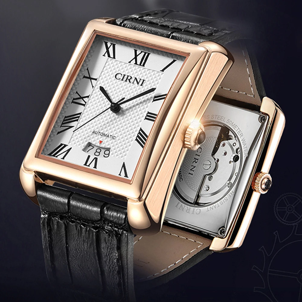 CIRNI Mens Automatic Watches Luxury Dress Watch Fashion Mechanical