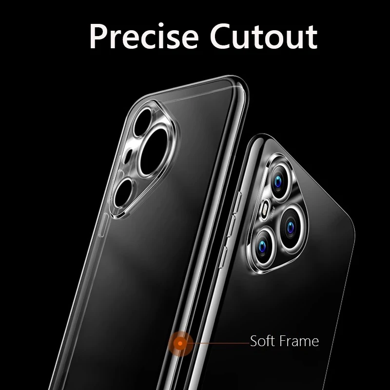 Slim Soft TPU Clear Transparent Phone Case Cover